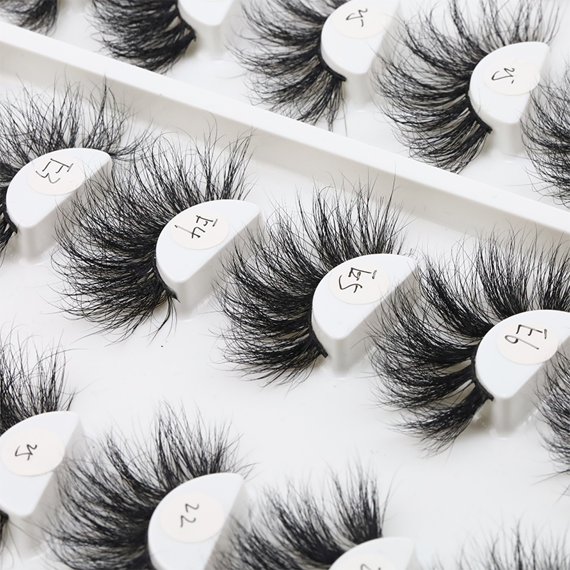 hot sale super long 5d 25mm bulk lashes cruelty free 100% real 3d mink eyelashes YY